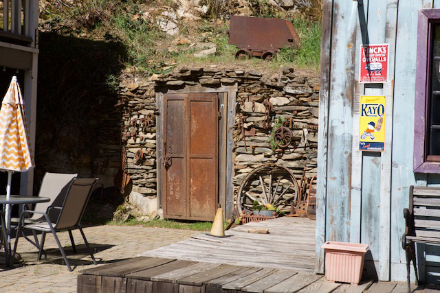 Downieville old mine door